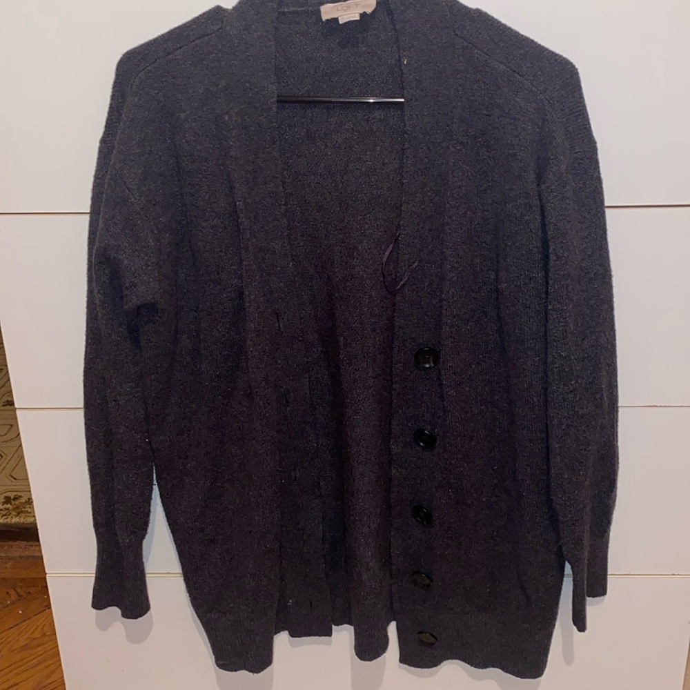 Dark gray cardigan